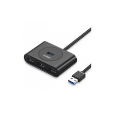 Концентратор Ugreen 4-port 1m USB 3.0 Active CR113 black (20291)