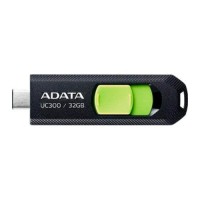 USB флеш накопичувач ADATA 32GB UC300 Black/Green Type-C USB 3.2 (ACHO-UC300-32G-RBK/GN)