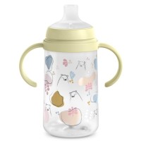 Поїльник-непроливайка Suavinex Bear family чашка з силіконовим носиком, 270 мл,+6 міс зелена (308679)