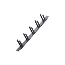 Кабельний організатор 19" 1U 5 кілець, корпус метал+пластик Voltronic (20027 / SG-CM003)