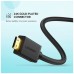 Перехідник Mini HDMI M to HDMI F 0.22m black Ugreen (20137)