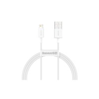 Дата кабель USB 2.0 AM to Lightning 1.5m Superior Fast Charging 2.4A white Baseus (CALYS-B02)