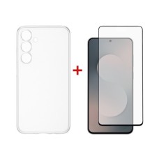 Чохол до мобільного телефона Dengos Samsung Galaxy S25 FE TPU+glass Transparent (DG-KM-172)