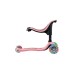 Самокат Globber Go Up Sporty Led пастельно-рожевий (452-710-4)