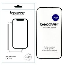 Скло захисне BeCover Apple iPhone 15 Pro 10D Black (711331)