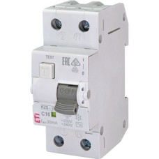 Диференціальний автоматичний вимикач ETI KZS-2M C 16/0,03 тип AC (10kA)
