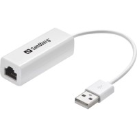 Перехідник USB 2.0 AM to RJ45 Ethernet 1000Mbps Sandberg (133-78)