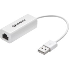 Перехідник USB 2.0 AM to RJ45 Ethernet 1000Mbps Sandberg (133-78)