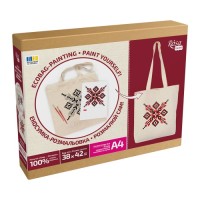 Набір для творчості Rosa Talent екосумка-розмальовка, Вишиванка, 38х42 см (4823098544647)