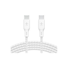 Дата кабель USB-C to USB-C 3.0m 100W white Belkin (CAB014BT3MWH)