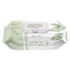 Дитячі вологі серветки Dolphin Green Tea з клапоном 72 шт (8680131207459)