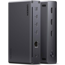Концентратор Ugreen Thunderbolt 4 to 3xTh.4/3xUSBA 3.2/RJ45 Gigabit/140W ARevodok Max 8-in-1 U708 (25053EU)