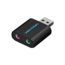 Звукова плата VENTION Audio USB 2х3,5mm jack Metal (VAB-S17-B)