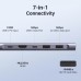 Концентратор Ugreen USB-C 7-in-1 2xUSB 3.0 + USB-C PD100W + HDMI 4K30Hz + SD/TF black (15214)