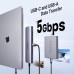 Концентратор Ugreen USB-C 7-in-1 2xUSB 3.0 + USB-C PD100W + HDMI 4K30Hz + SD/TF black (15214)