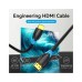 Кабель мультимедійний HDMI M to HDMI M 25.0m black Vention (AACBS)