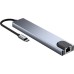 Концентратор Dynamode USB-C 8-in-1 HDMI 4K30Hz + 1xRJ45 + 1xUSB 3.0 + 1xUSB 2.0 + 1xUSB-C PD (BYL-2017L)
