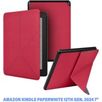 Чохол до електронної книги BeCover Ultra Slim Origami Amazon Kindle Paperwhite 12th Gen. 2024 7" Red (712841)