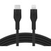 Дата кабель USB-С to Lightning 1.0m Belkin (CAA009BT1MBK)