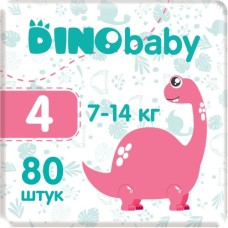 Підгузки Dino Baby Розмір 4 (7-14 кг) 80 шт (2 пачки по 40 шт) (2000998941192)