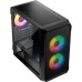Корпус для ПК Logic concept PORTOS MESH+GLASS ARGB fans 3x120mm BLACK (AM-PORTOS-10-0000000-0002)