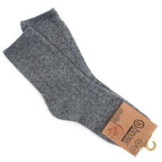 Шкарпетки дитячі Bross теплі у рубчик (3692-5-7-gray)