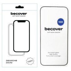 Скло захисне BeCover Apple iPhone 16 Pro Max 10D Black (712324)