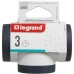Мережевий розгалужувач LEGRAND ПРЕМІУМ 3х2К+З бокові розетки, колір Білий/Чорний (694520)