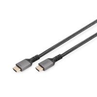 Кабель мультимедійний HDMI M to HDMI M 2.0m V2.1 8K60Hz 48Gbps black Digitus (DB-330200-020-S)