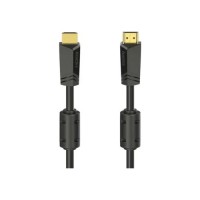 Кабель мультимедійний HDMI M to HDMI M 10.0m 4K Ethernet gold black Hama (00205009)