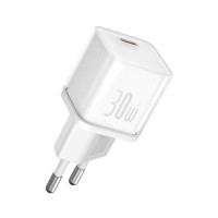 Зарядний пристрій Baseus 1xUSB-C 30W GaN5S white (P10162504213-00)