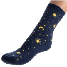 Шкарпетки Bross махрові із зірочками (10196-8-blue)
