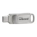 USB флеш накопичувач Wibrand 256GB Bee Silver USB 3.2/Type-C (WI3.2TC/BE256TC039S)