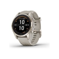 Смарт-годинник Garmin fenix 7S Pro Saph Solar, Soft Gold SS w/Lt. Sand Band, GPS (010-02776-15)