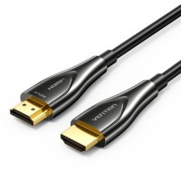 Кабель мультимедійний HDMI M to HDMI M 50.0m 4K60Hz fiber optic black Vention (ALSBX)