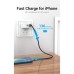 Дата кабель USB 2.0 AM to Lightning 2.0m 2.4A Aluminum Alloy Purple Vention (LABVH)