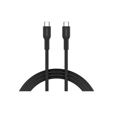 Дата кабель USB-C to USB-C 1.0m OnWire 60CL C-C 60W COLOR Braided 1m Black Canyon (CND-CCAP60AB10B)