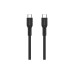 Дата кабель USB-C to USB-C 1.0m OnWire 60CL C-C 60W COLOR Braided 1m Black Canyon (CND-CCAP60AB10B)