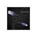 Дата кабель USB 2.0 AM to USB-C 2.0m 3A LED black Essager (EXCT-XGA0G)