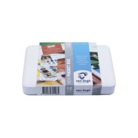 Акварельні фарби Royal Talens Van Gogh Pocket box 12 кювет + пензлик, пластик (8712079341107)