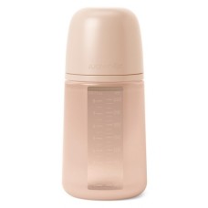 Пляшечка для годування Suavinex Colour Essence силіконова, повільний потік,240 мл, нюдова (308072)