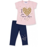 Набір дитячого одягу Breeze з золотим серцем (8735-92G-pink)