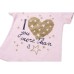 Набір дитячого одягу Breeze з золотим серцем (8735-92G-pink)