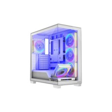 Корпус для ПК Modecom VOLCANO STELLAR ARGB MIDI 5x120mm fans WHITE (AT-STELLAR-5F-ARGB-20)