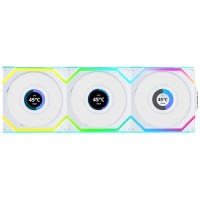 Кулер до корпусу Lian Li UNI Fan SL WIRELESS LCD 120-3, White (G99.12SLLCD1W3W.00)
