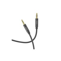 Кабель мультимедійний 3.5mm M to 3.5mm M 2.0m UPA19 AUX Black HOCO (6931474759894)