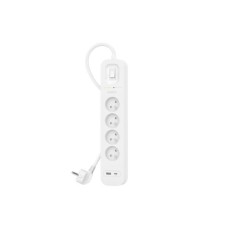 Мережевий фільтр живлення Belkin 4хТипE, 16А, USB-A/USB-C 18Вт, 2м (SRB001CA2M)