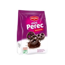 Дитяче печиво Detki Mini Pretze Крендель глазурований у шоколаді 160 г (1189006)