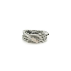 Дата кабель USB 2.0 AM/AF 10.0m ferrite transparent white Voltronic (YT-AM/AF-10TBL)