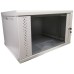 Шафа настінна Eserver 6U, 600х500х370 (Ш*Г*В), скло, сірий (ES-Е650G)